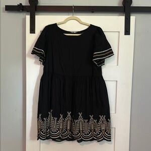 Madewell Dress with Embroidered Hem